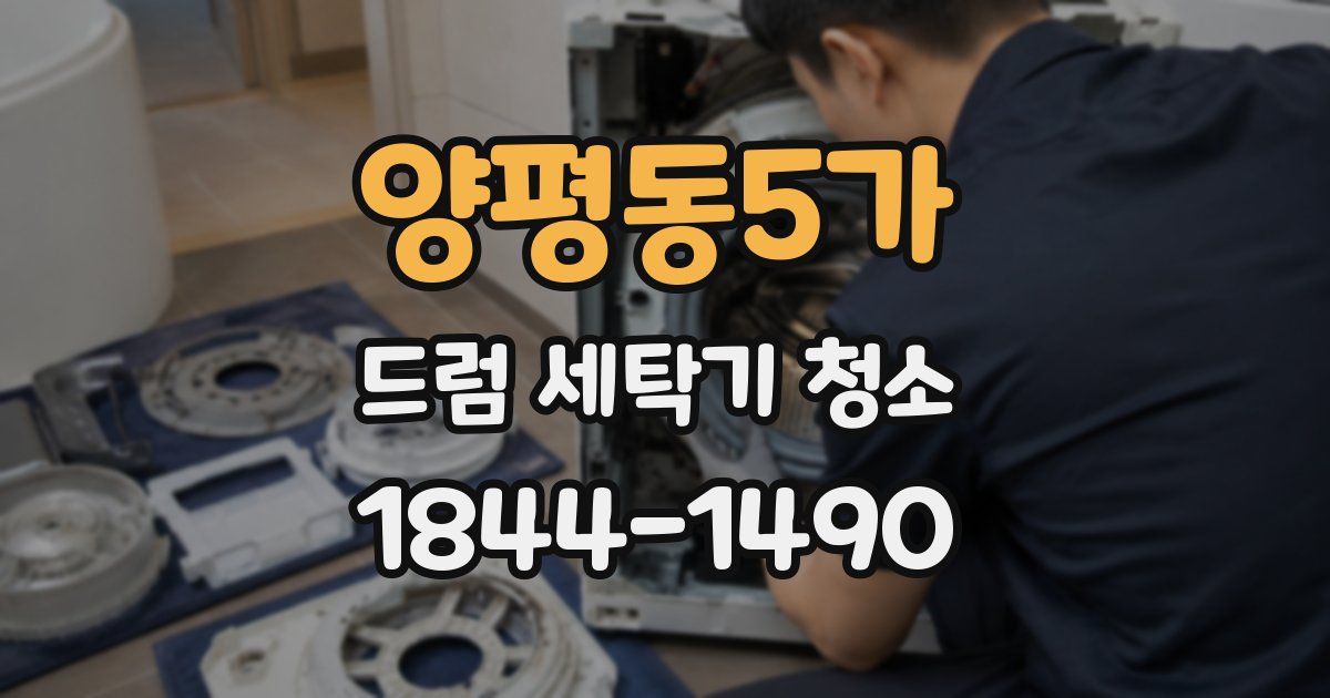 양평동5가 드럼 세탁기 청소