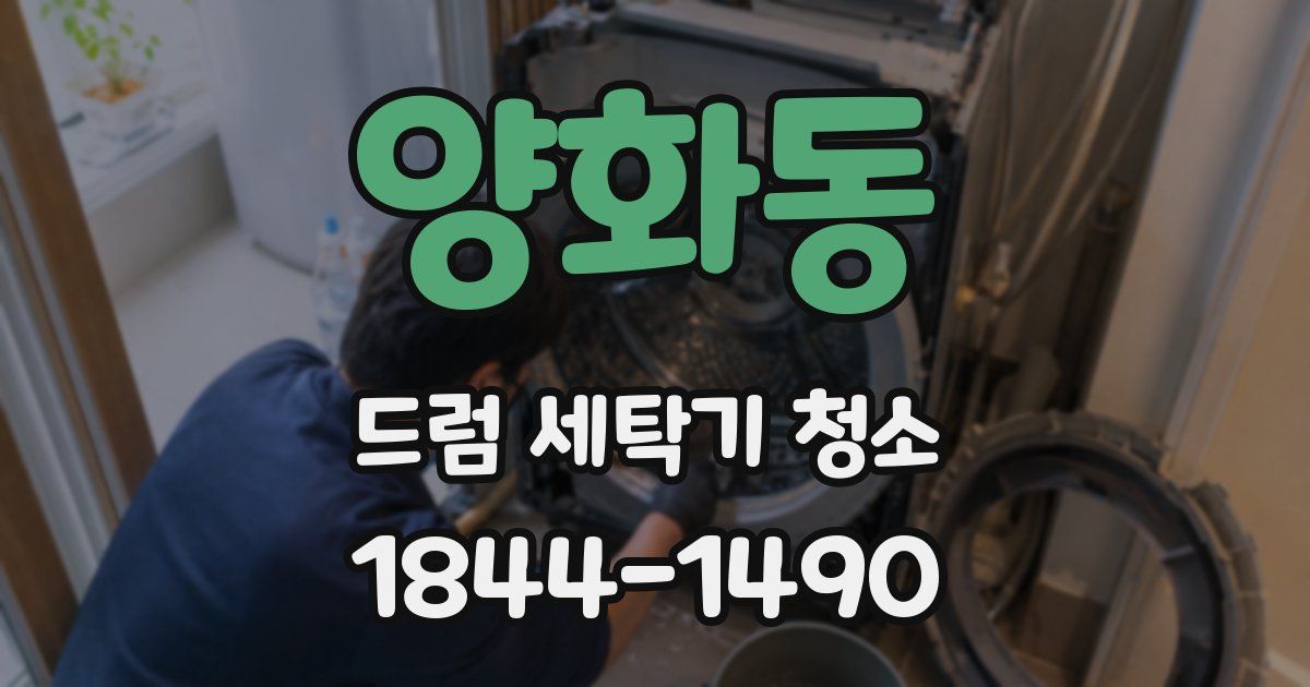 양화동 드럼 세탁기 청소