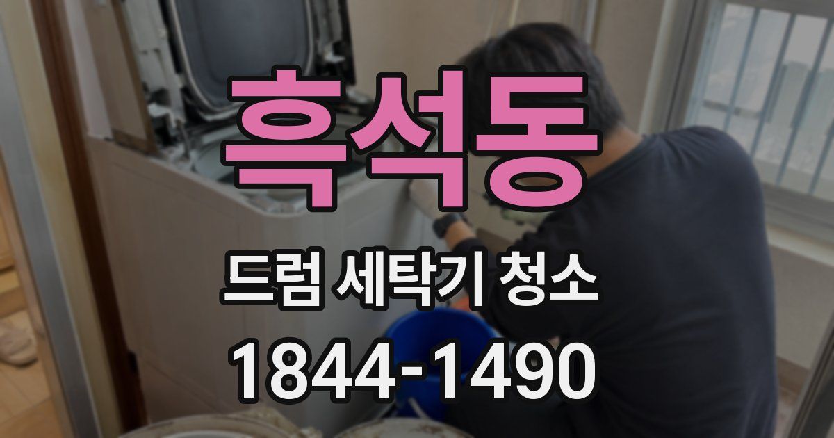 흑석동 드럼 세탁기 청소