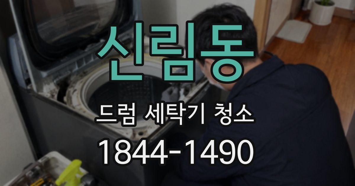 신림동 드럼 세탁기 청소