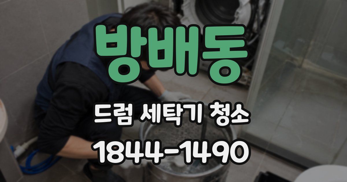 방배동 드럼 세탁기 청소