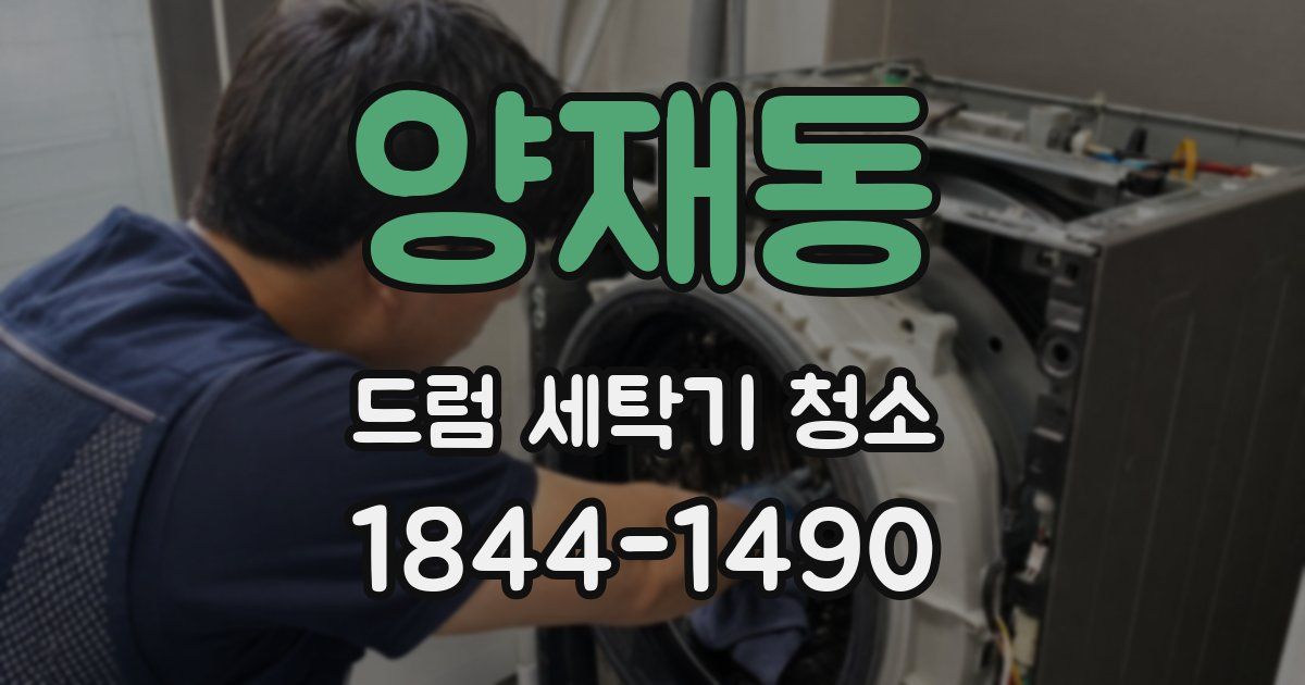 양재동 드럼 세탁기 청소