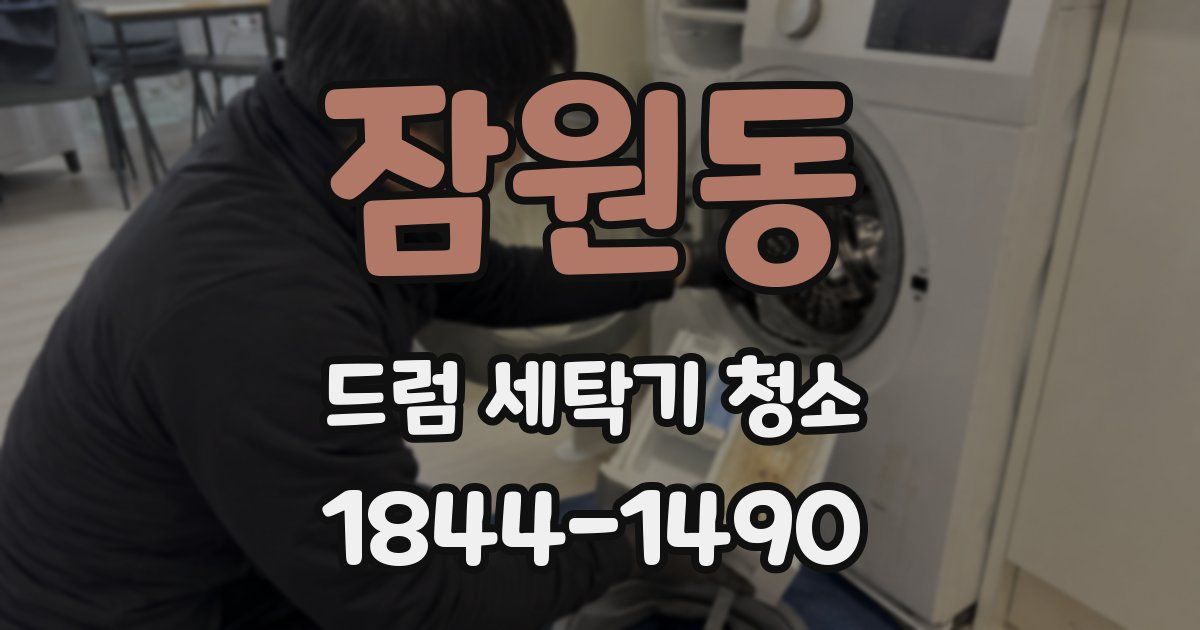 잠원동 드럼 세탁기 청소