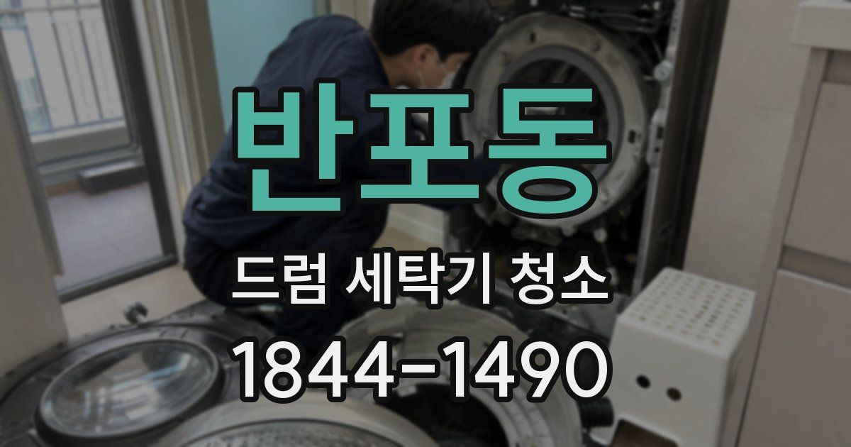 반포동 드럼 세탁기 청소
