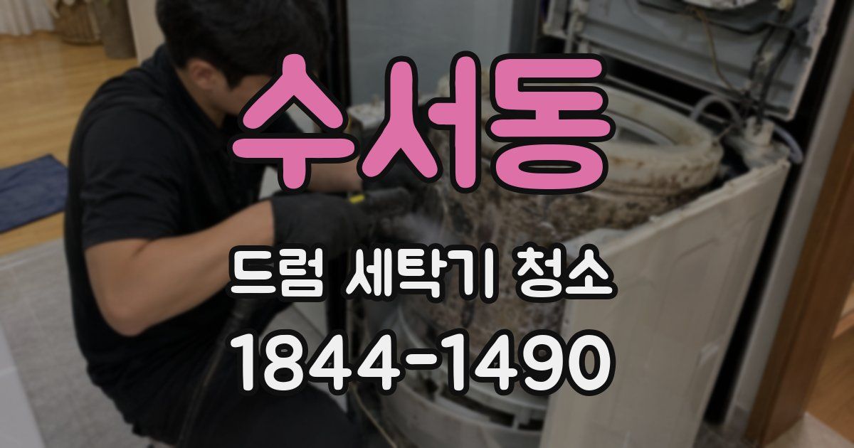 수서동 드럼 세탁기 청소