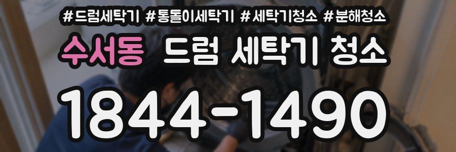 수서동 드럼 세탁기 청소