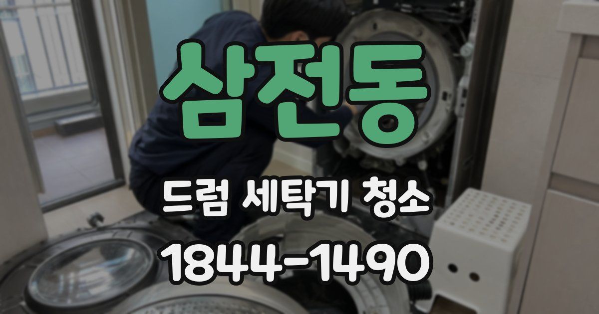 삼전동 드럼 세탁기 청소