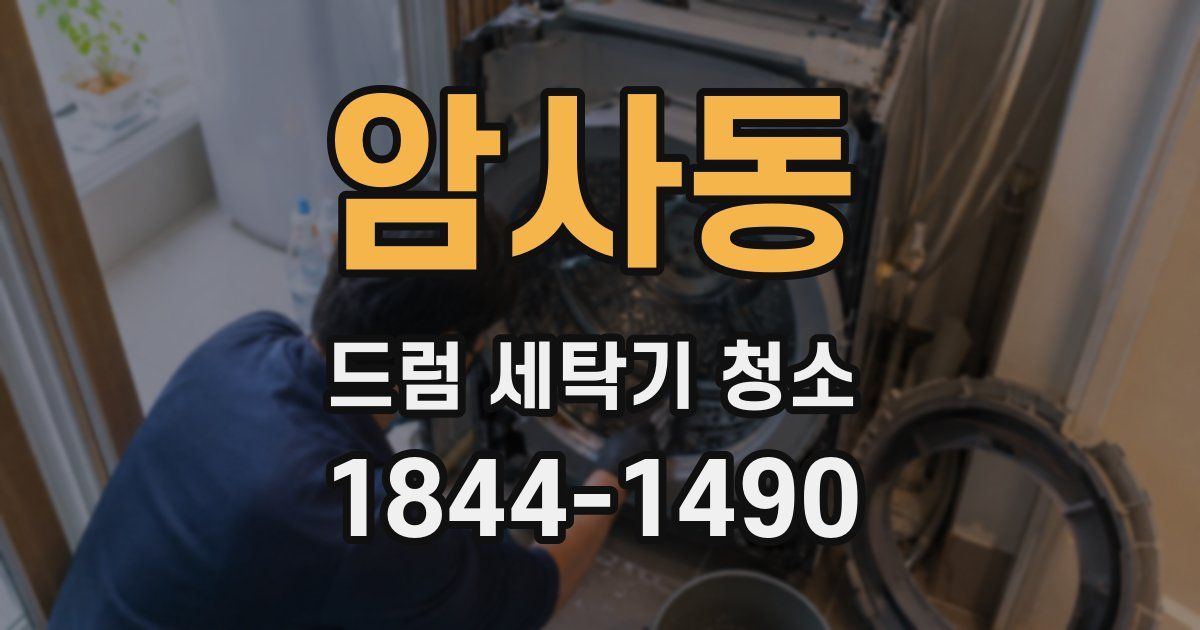 암사동 드럼 세탁기 청소