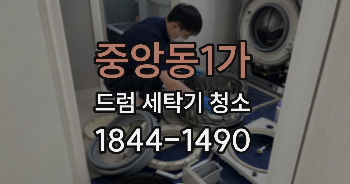 중앙동1가 드럼 세탁기 청소