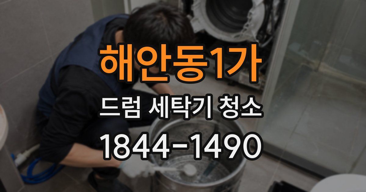 해안동1가 드럼 세탁기 청소