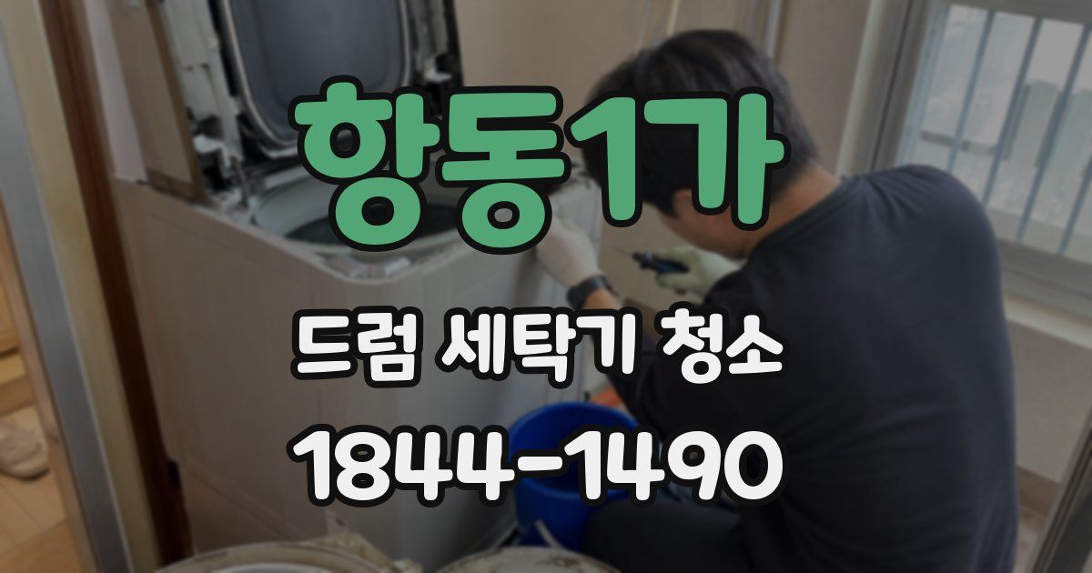 항동1가 드럼 세탁기 청소