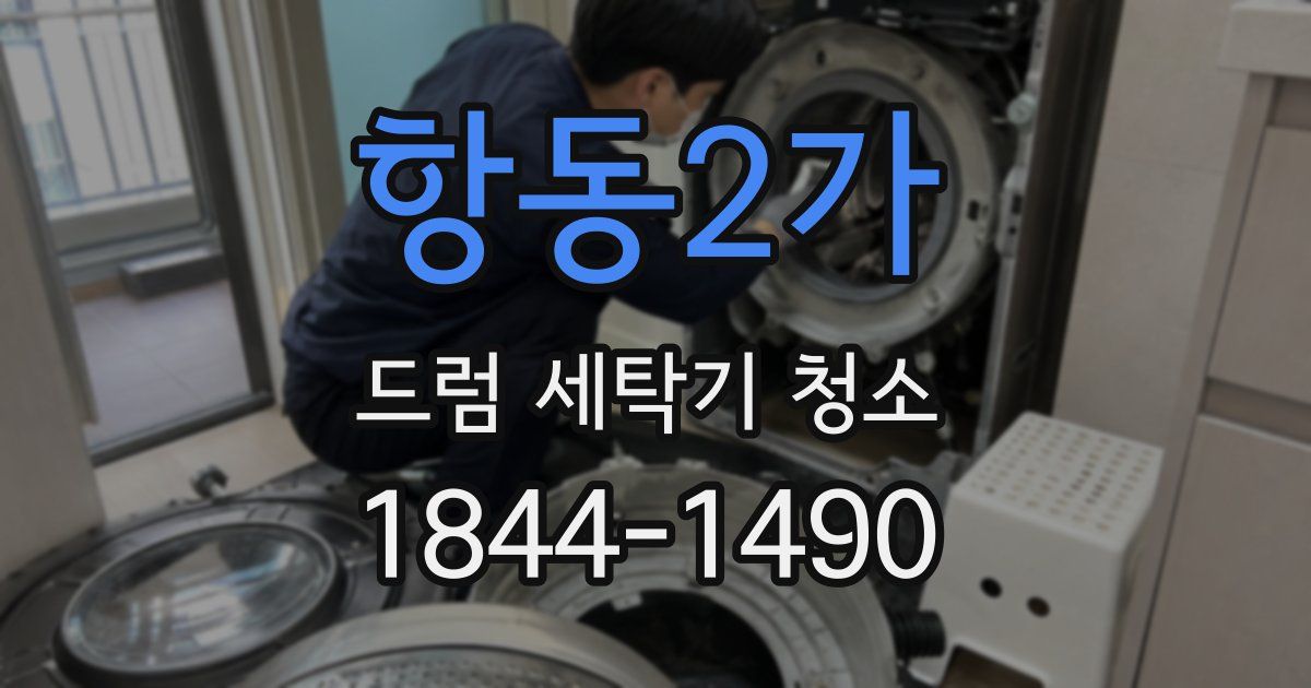 항동2가 드럼 세탁기 청소