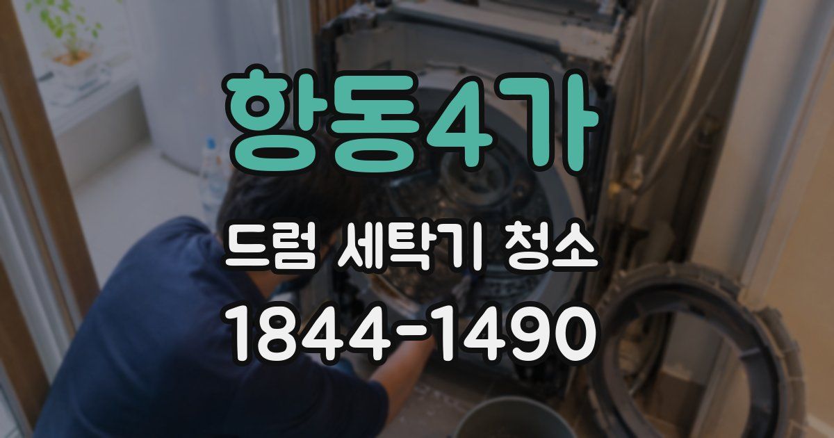 항동4가 드럼 세탁기 청소