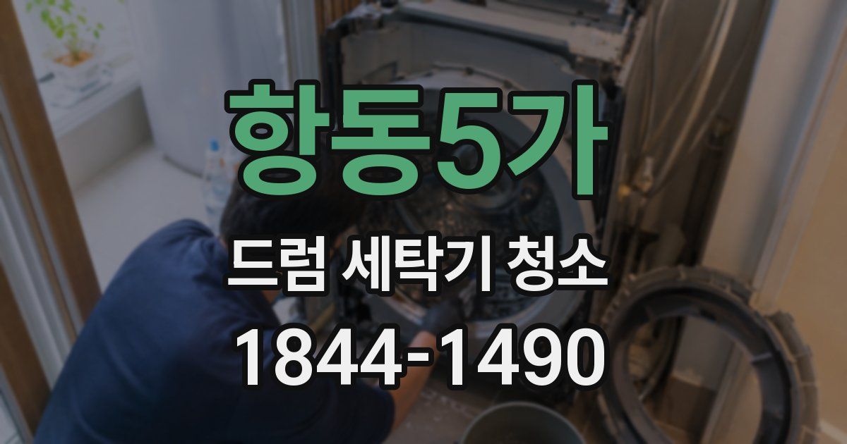 항동5가 드럼 세탁기 청소
