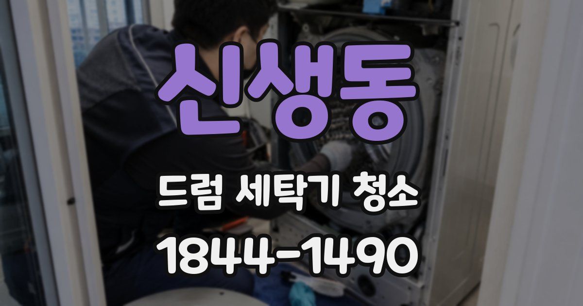 신생동 드럼 세탁기 청소
