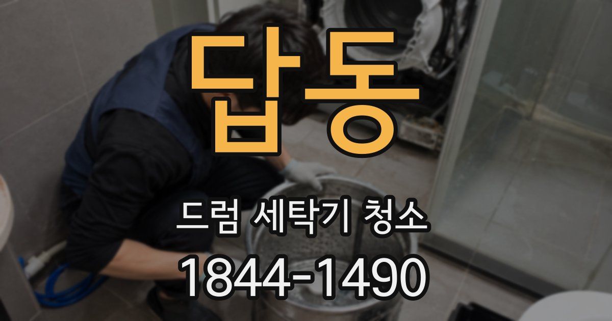 답동 드럼 세탁기 청소