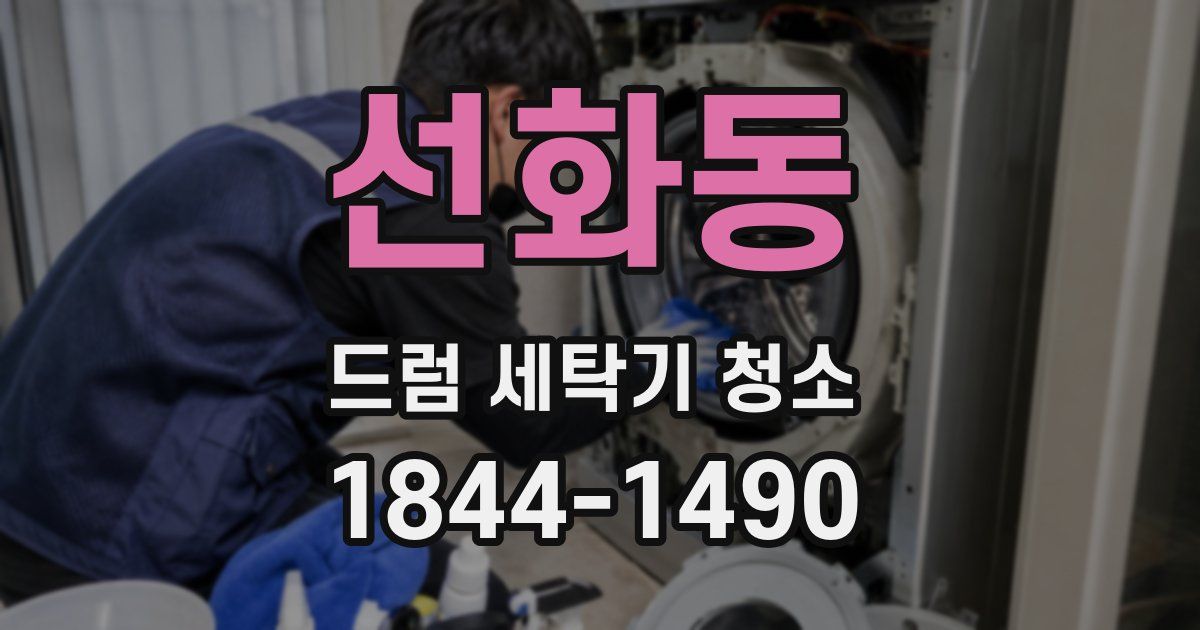 선화동 드럼 세탁기 청소