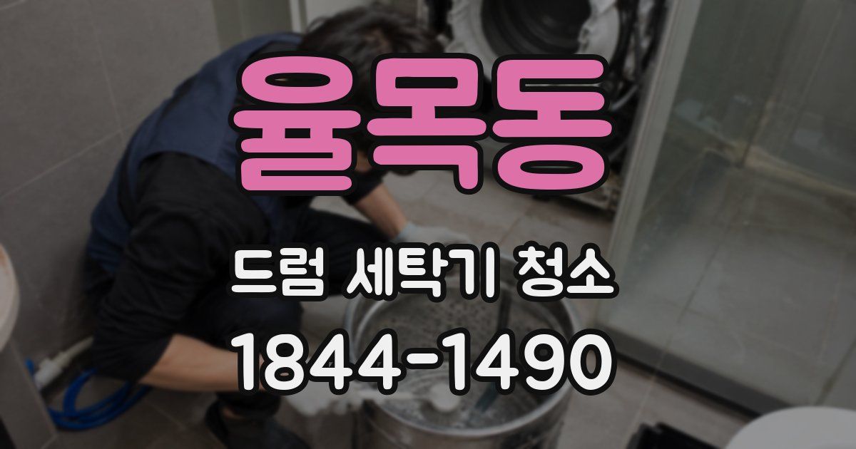 율목동 드럼 세탁기 청소