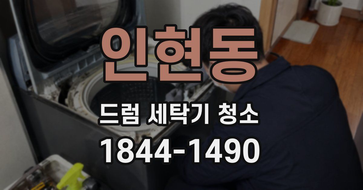 인현동 드럼 세탁기 청소