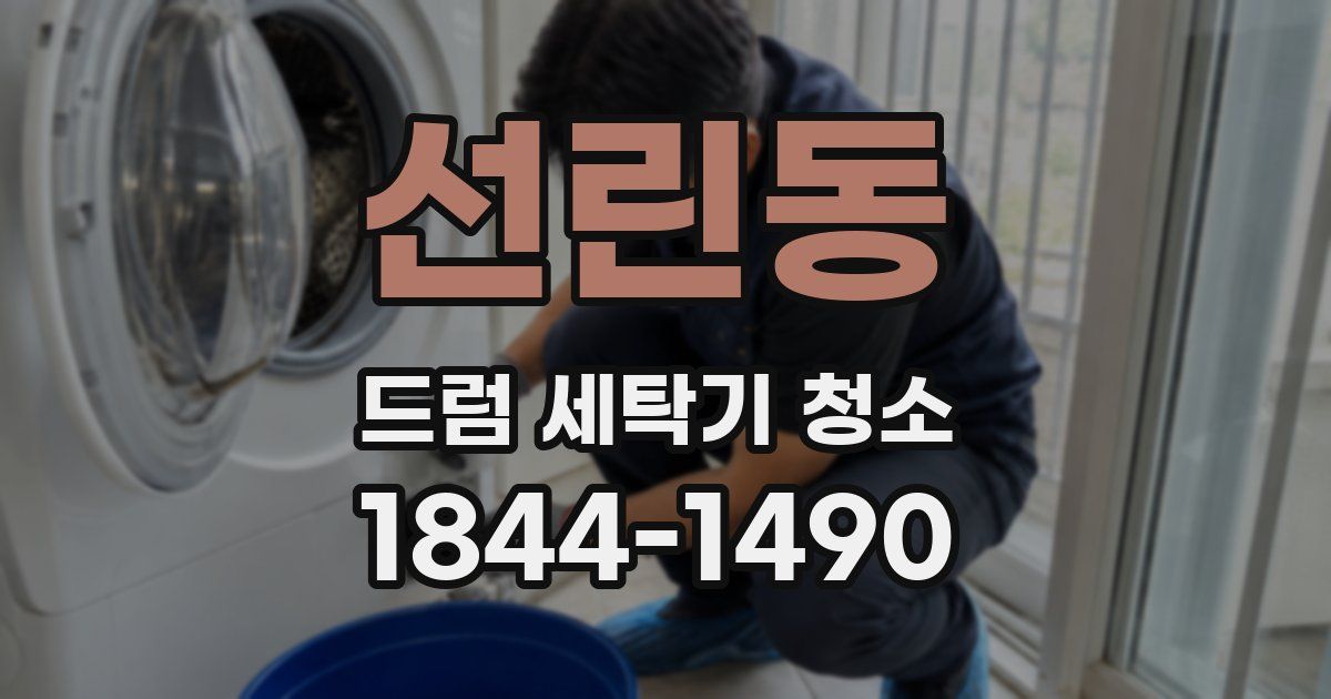 선린동 드럼 세탁기 청소