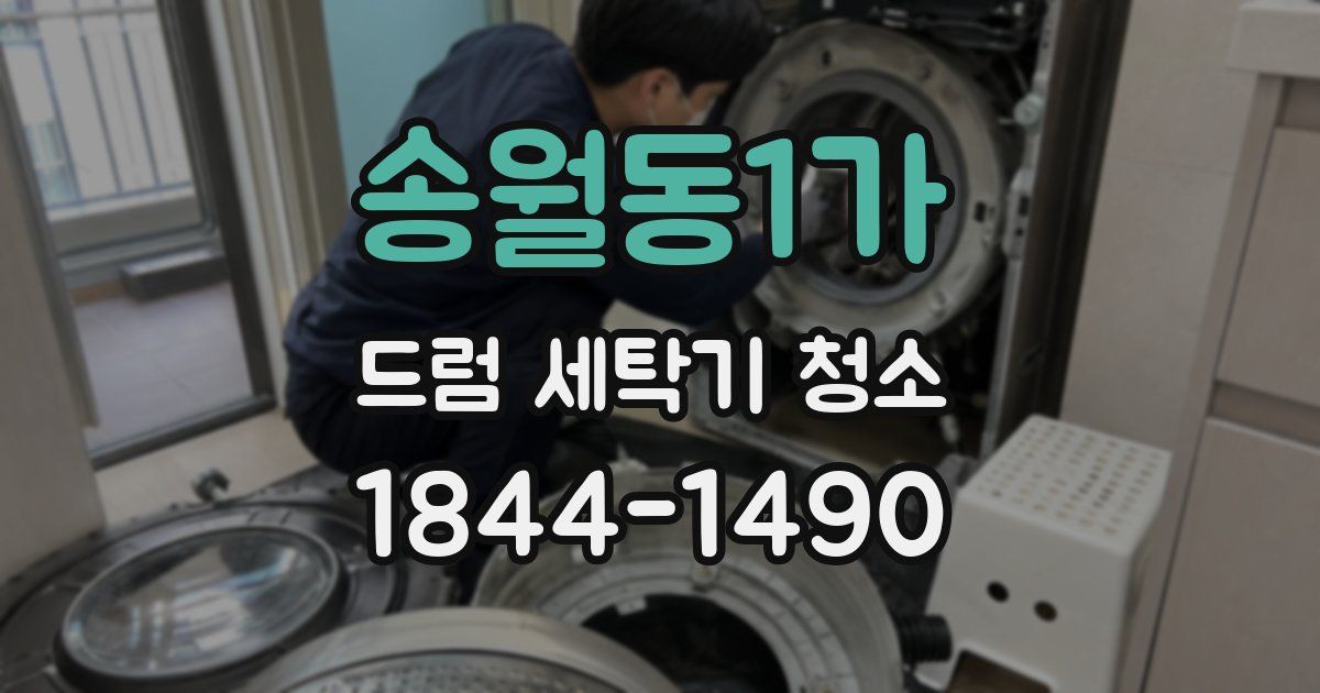 송월동1가 드럼 세탁기 청소