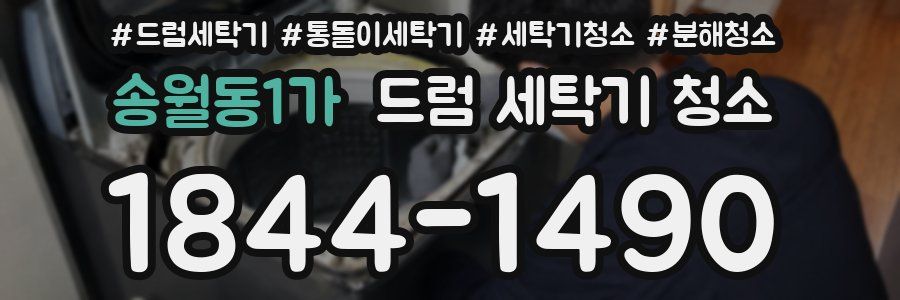 송월동1가 드럼 세탁기 청소
