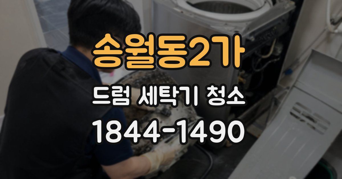 송월동2가 드럼 세탁기 청소