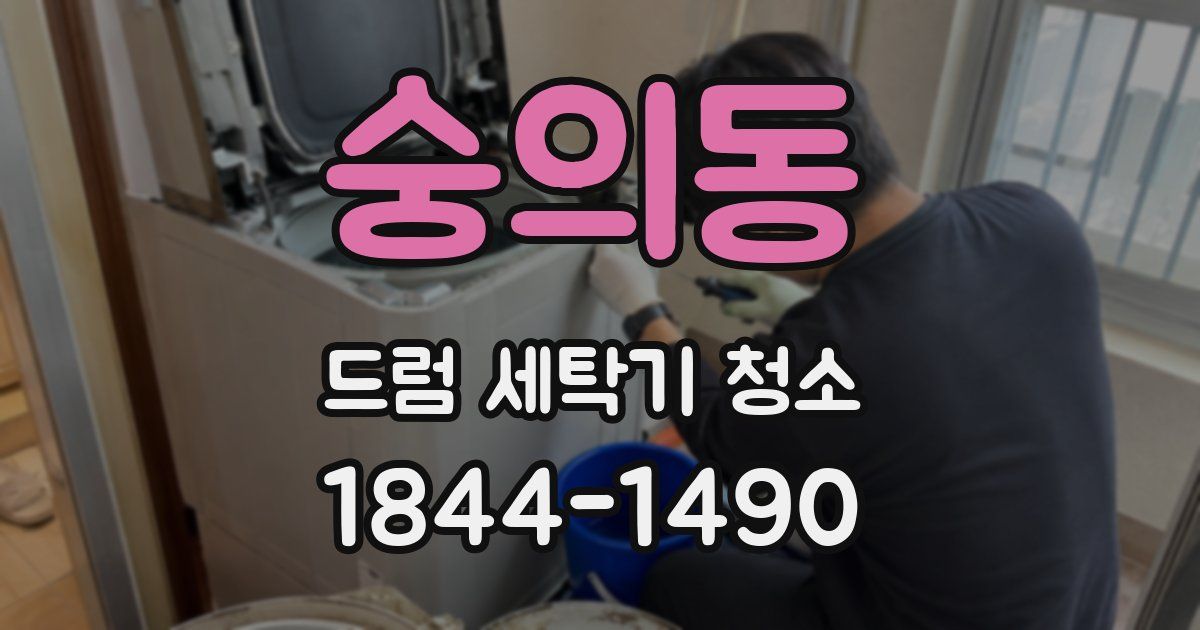 숭의동 드럼 세탁기 청소