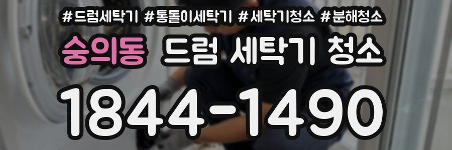 숭의동 드럼 세탁기 청소