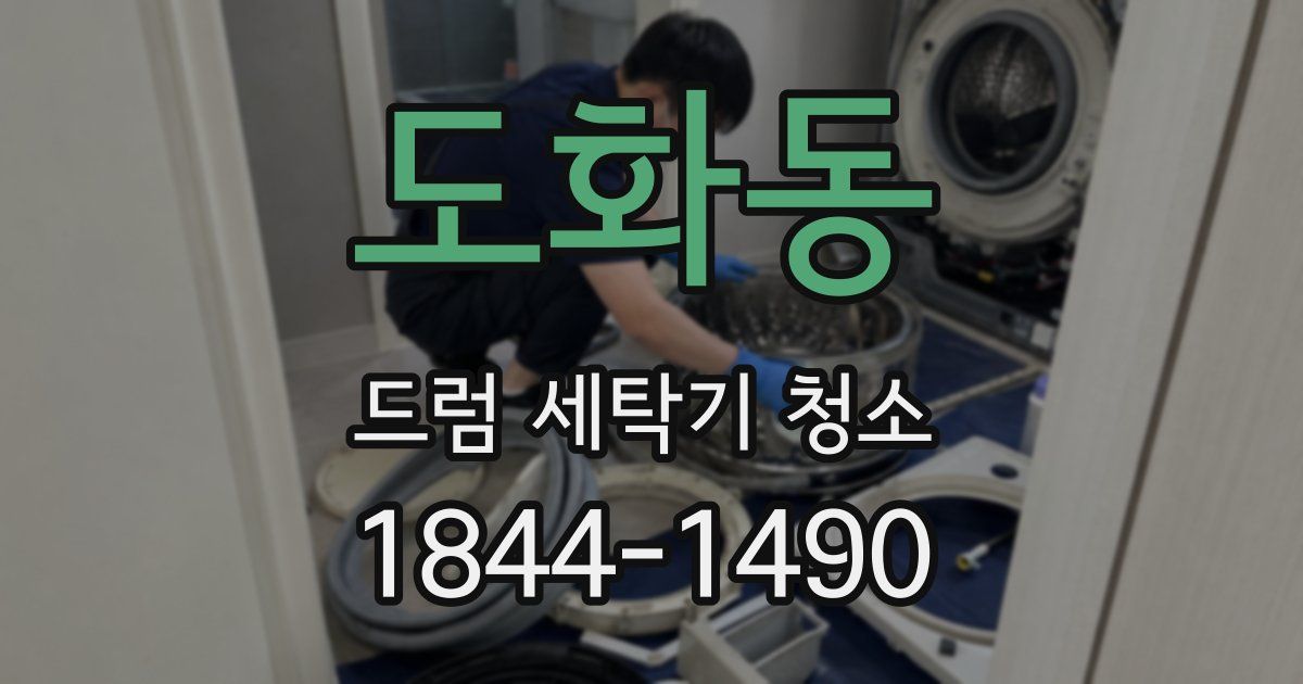 도화동 드럼 세탁기 청소