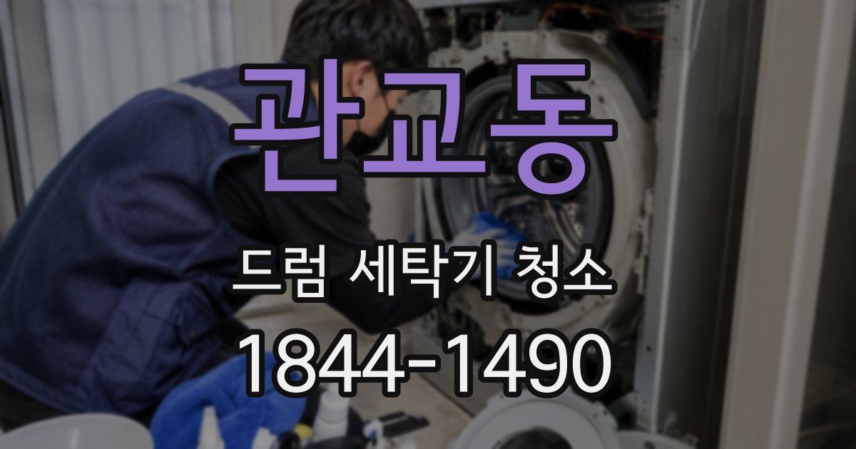 관교동 드럼 세탁기 청소