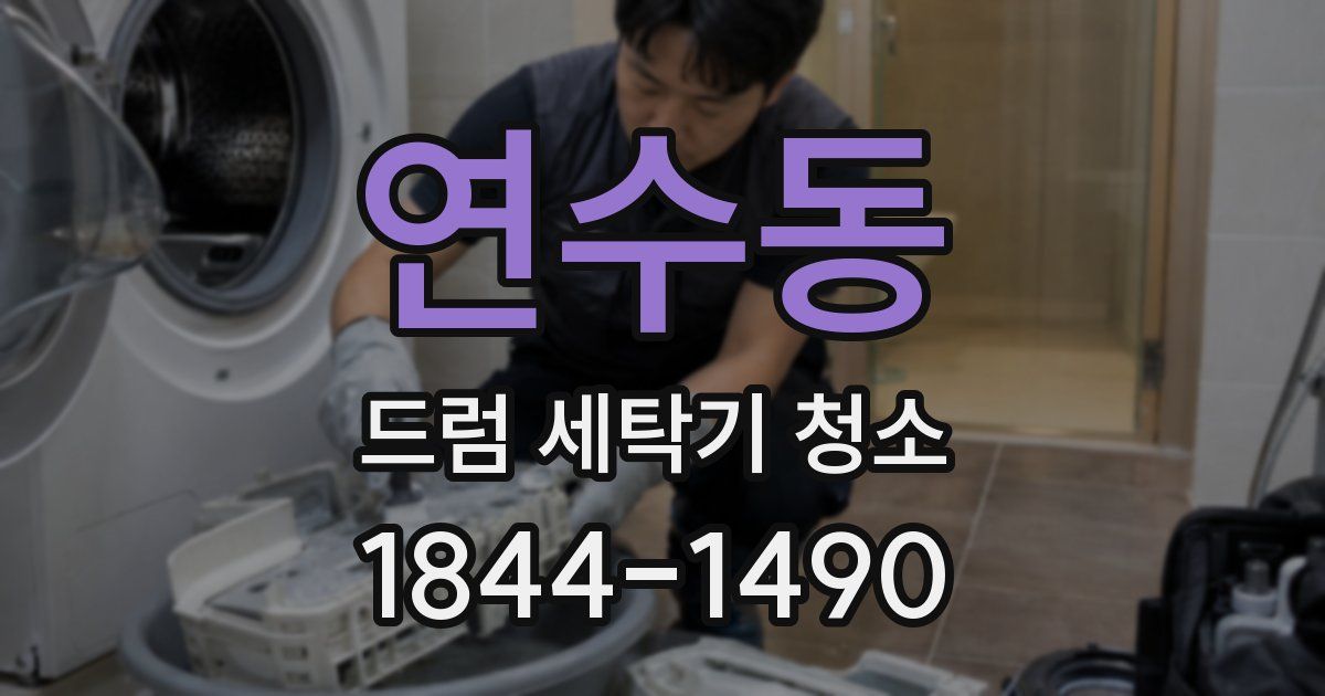 연수동 드럼 세탁기 청소