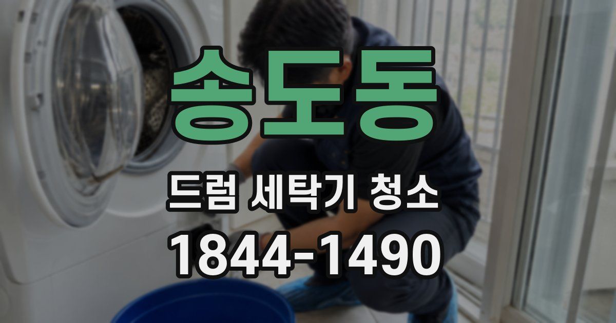 송도동 드럼 세탁기 청소