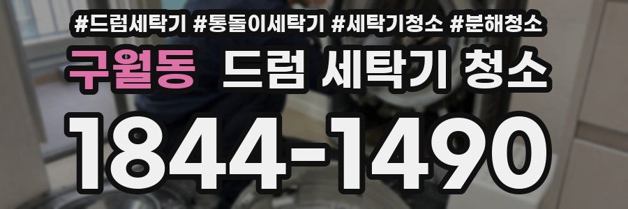구월동 드럼 세탁기 청소