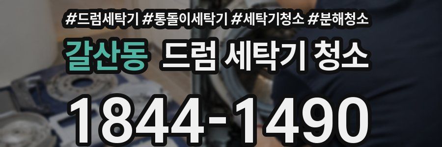 갈산동 드럼 세탁기 청소