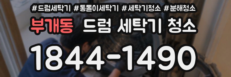 부개동 드럼 세탁기 청소