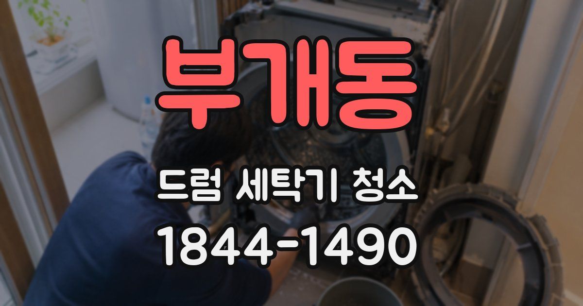 부개동 드럼 세탁기 청소