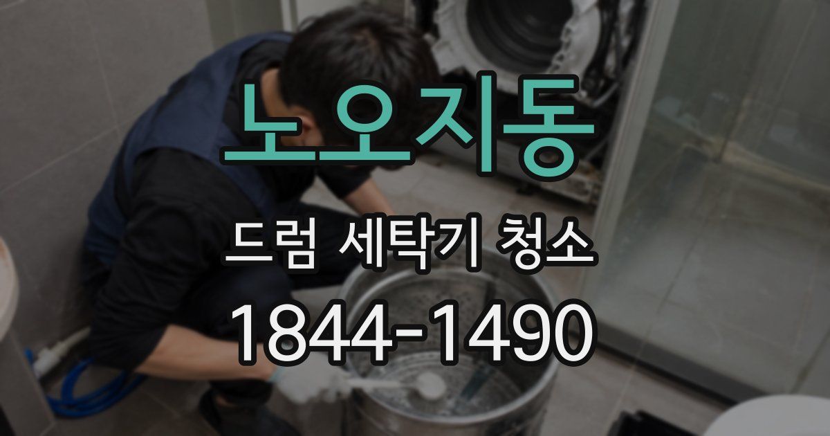 노오지동 드럼 세탁기 청소