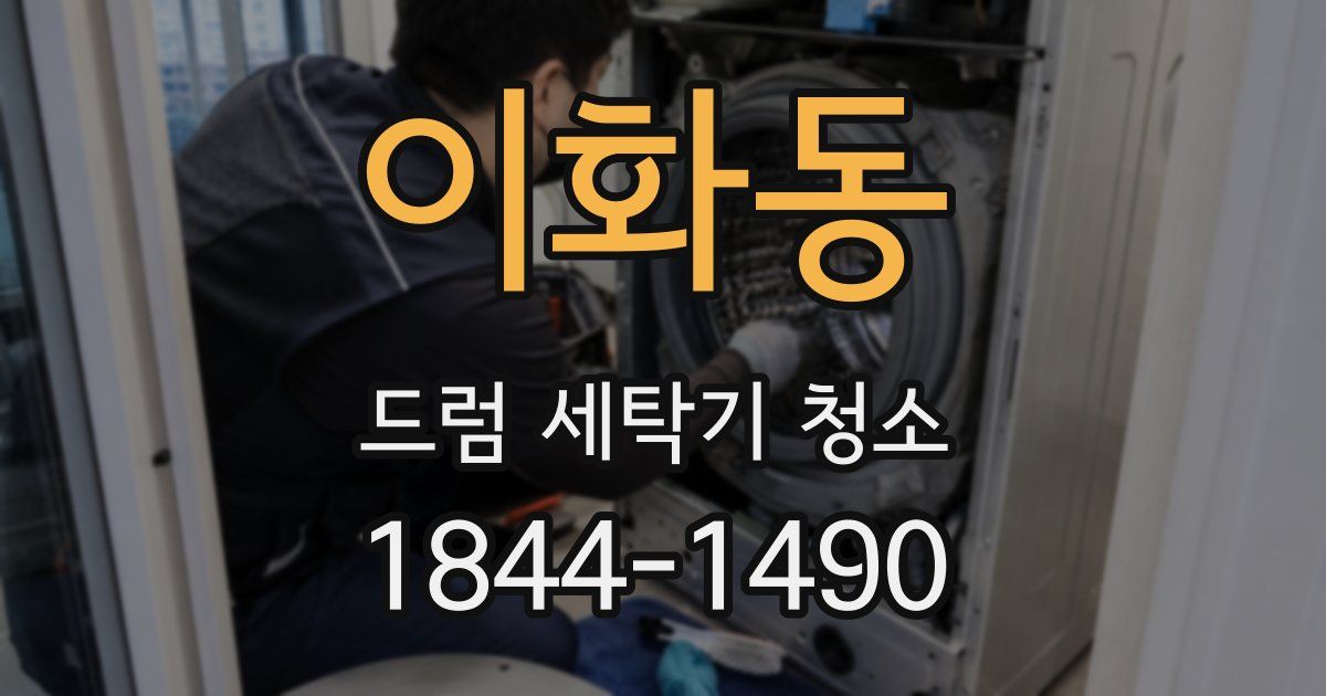 이화동 드럼 세탁기 청소