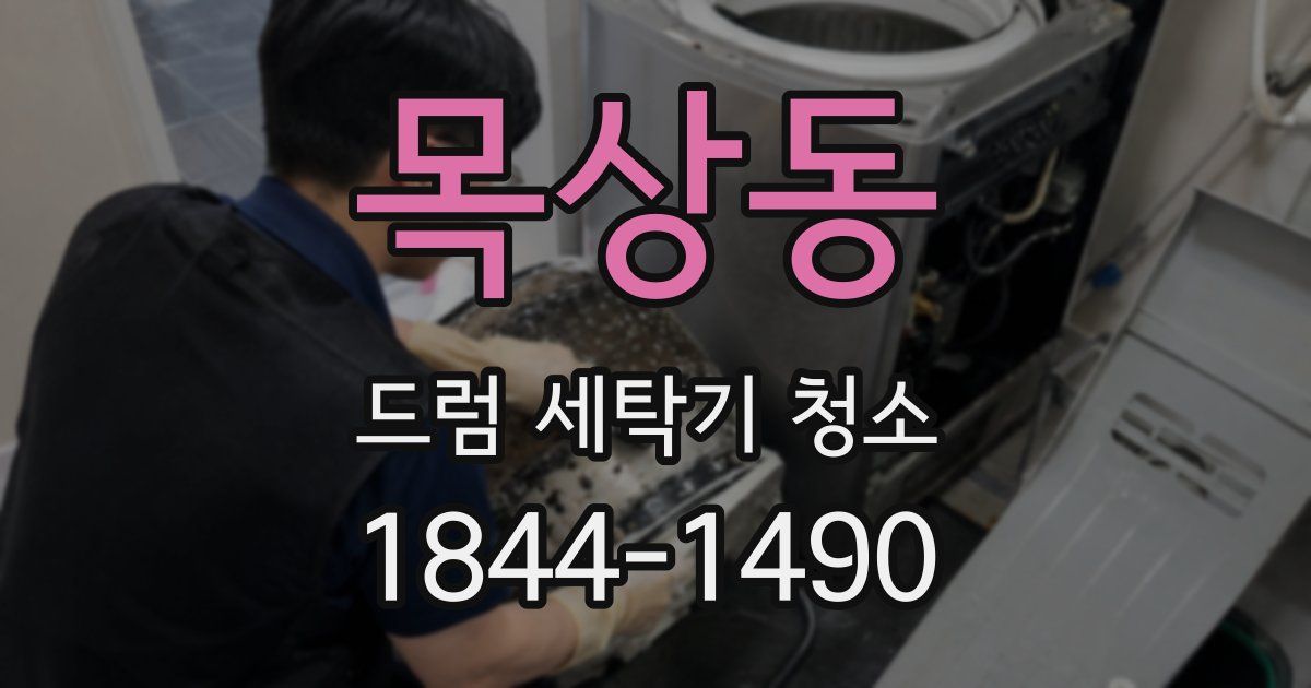 목상동 드럼 세탁기 청소
