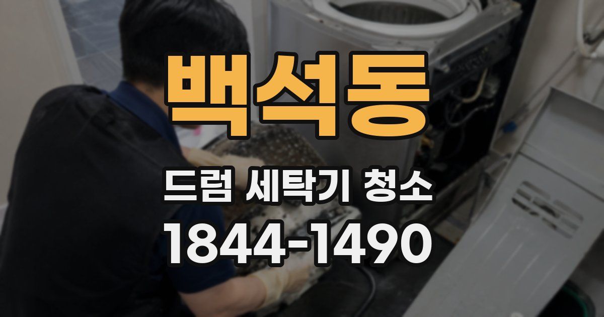 백석동 드럼 세탁기 청소