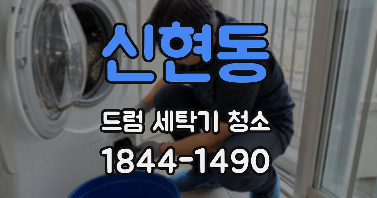 신현동 드럼 세탁기 청소
