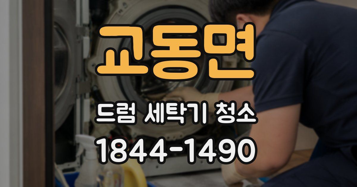 교동면 드럼 세탁기 청소