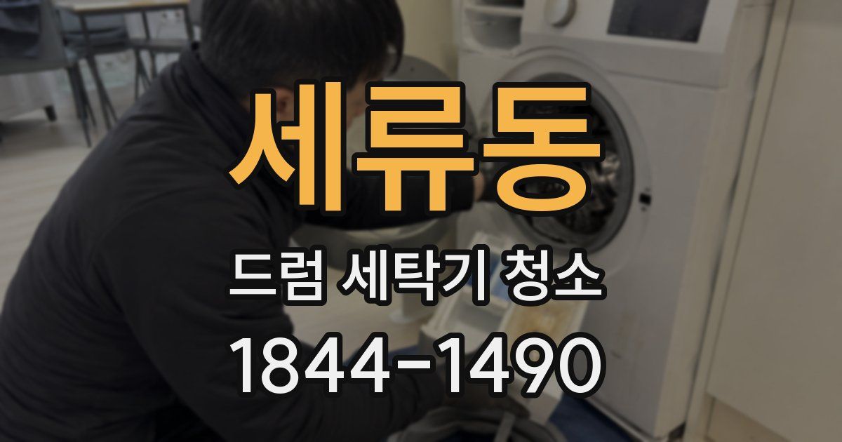 세류동 드럼 세탁기 청소
