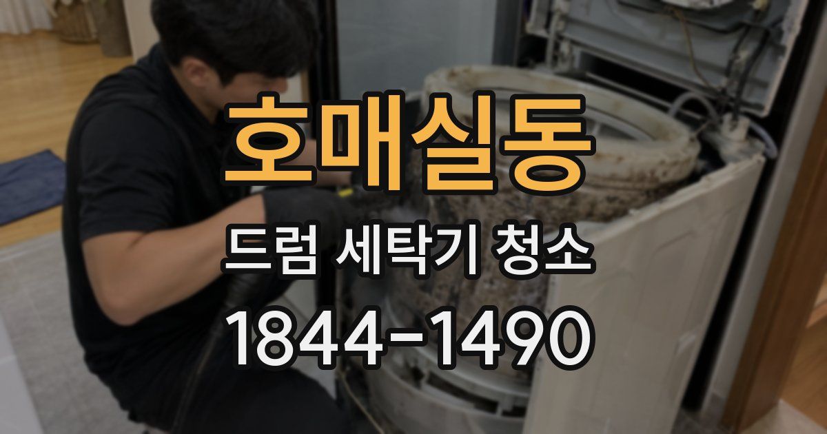 호매실동 드럼 세탁기 청소