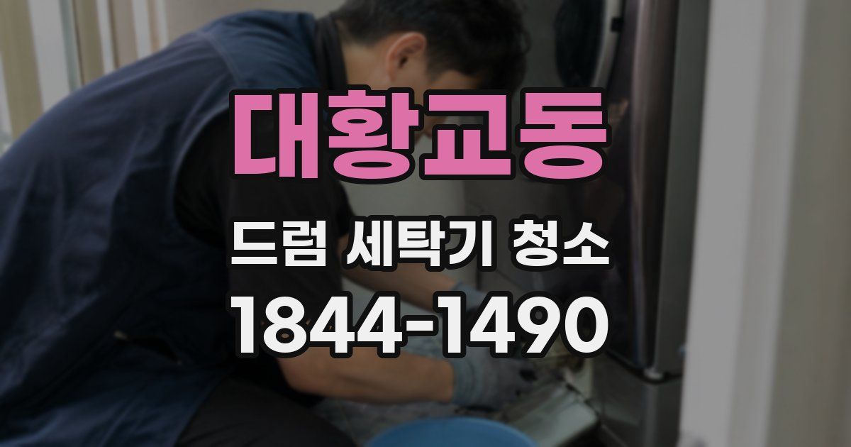 대황교동 드럼 세탁기 청소