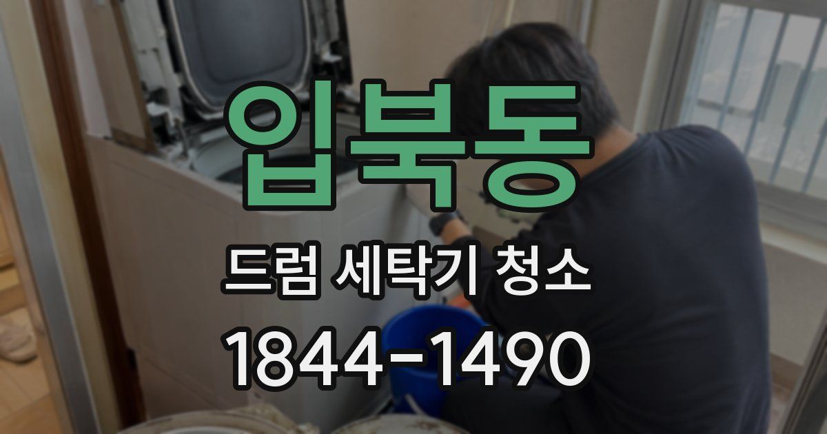 입북동 드럼 세탁기 청소