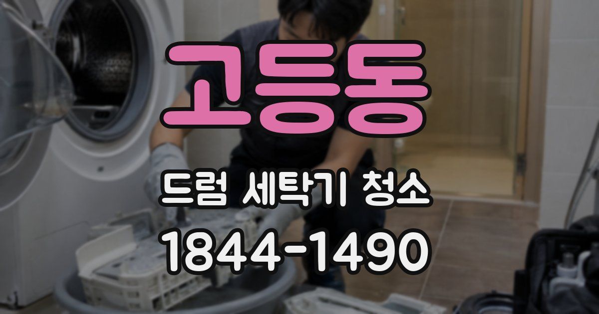 고등동 드럼 세탁기 청소