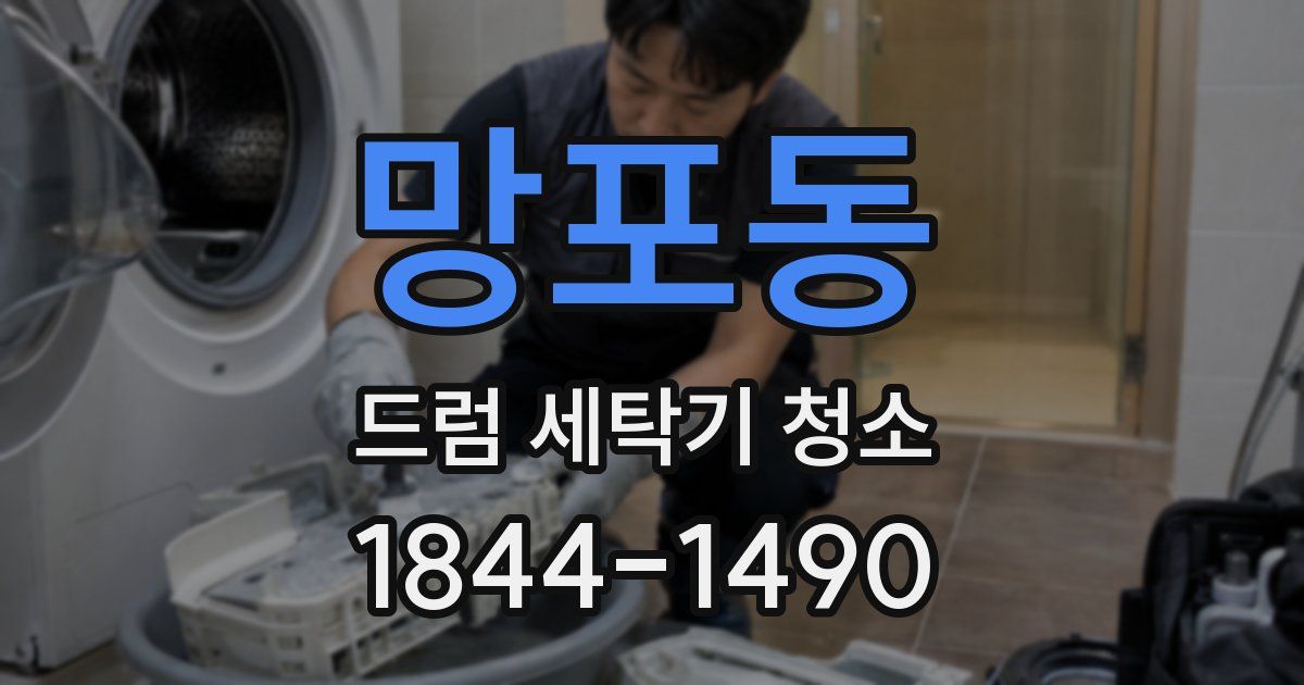 망포동 드럼 세탁기 청소