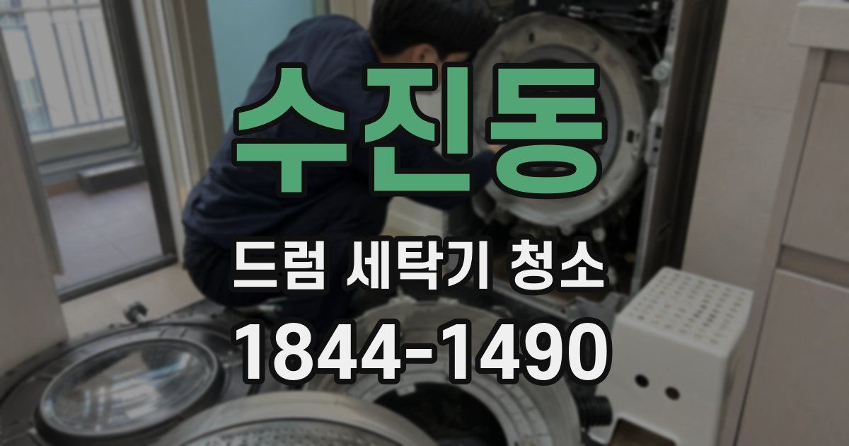 수진동 드럼 세탁기 청소